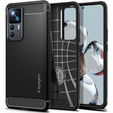 Spigen Xiaomi 12T/12T Pro Deksel Rugged Armor Matte Black