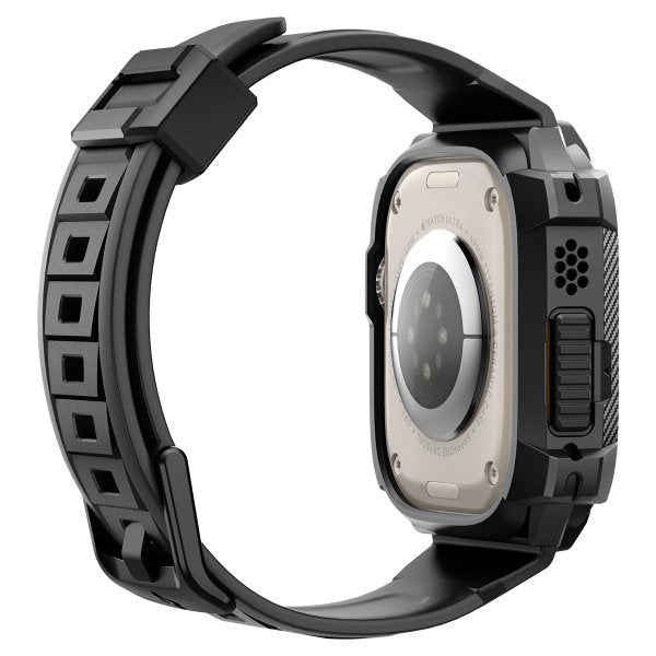 Spigen Apple Watch Ultra Deksel Armbånd Rugged Armor Pro Svart