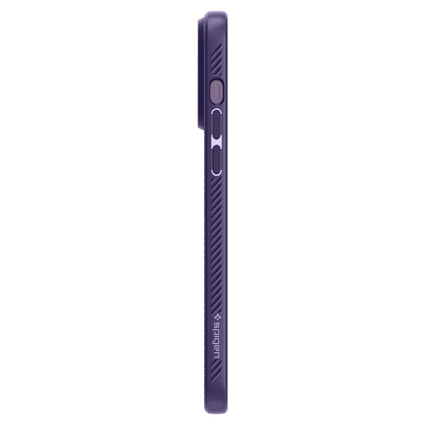 Spigen iPhone 14 Pro Max Deksel Liquid Air Deep Purple