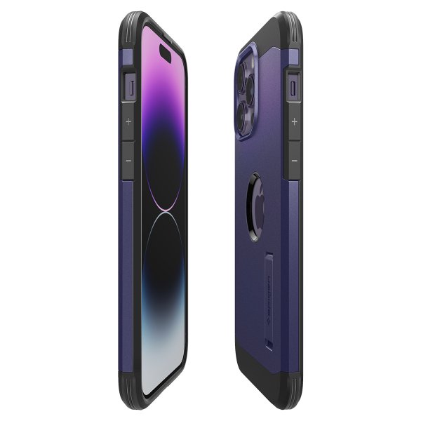 Spigen iPhone 14 Pro Max Deksel Tough Armor MagFit Deep Purple