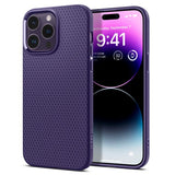 Spigen iPhone 14 Pro Deksel Liquid Air Deep Purple