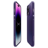 Spigen iPhone 14 Pro Deksel Liquid Air Deep Purple