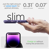 Spigen iPhone 14 Pro Deksel Liquid Air Deep Purple