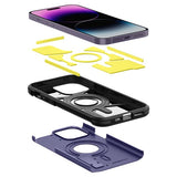 Spigen iPhone 14 Pro Deksel Tough Armor MagFit Deep Purple