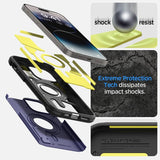 Spigen iPhone 14 Pro Deksel Tough Armor MagFit Deep Purple