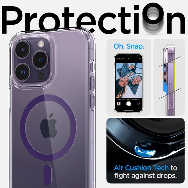 Spigen iPhone 14 Pro Max Deksel Ultra Hybrid MagFit Deep Purple