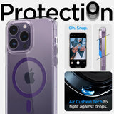 Spigen iPhone 14 Pro Max Deksel Ultra Hybrid MagFit Deep Purple
