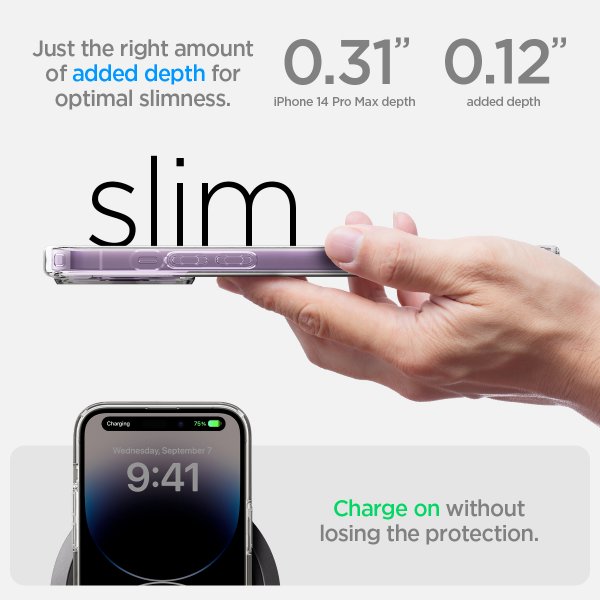 Spigen iPhone 14 Pro Max Deksel Ultra Hybrid MagFit Deep Purple
