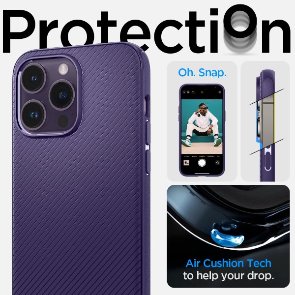 Spigen iPhone 14 Pro Max Deksel Mag Armor MagFit Deep Purple