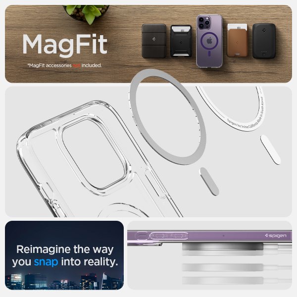 Spigen iPhone 14 Pro Deksel Ultra Hybrid MagFit Deep Purple