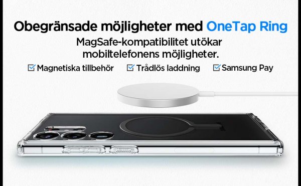 Spigen Samsung Galaxy S23 Ultra Deksel Ultra Hybrid OneTap Ring MagSafe