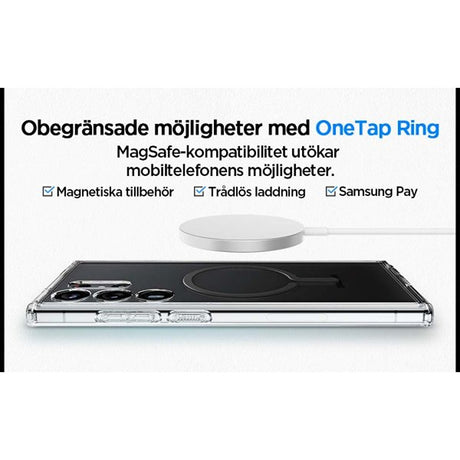 Spigen Samsung Galaxy S23 Ultra Deksel Ultra Hybrid OneTap Ring MagSafe