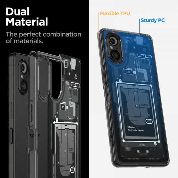 Spigen Sony Xperia 5 V Deksel Ultra Hybrid Zero One