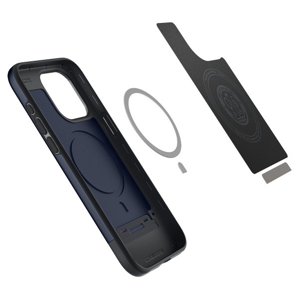 Spigen iPhone 15 Pro Max Deksel Style Armor MagFit Midnight Indigo