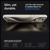Spigen iPhone 15 Pro Max Deksel Liquid Air Natural Titanium