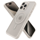 Spigen iPhone 15 Pro Deksel Ultra Hybrid MagFit Frost Natural Titanium