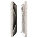 Spigen iPhone 15 Pro Deksel Ultra Hybrid MagFit Frost Natural Titanium