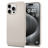 Spigen iPhone 15 Pro Deksel Liquid Air Natural Titanium