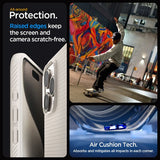 Spigen iPhone 15 Pro Deksel Liquid Air Natural Titanium
