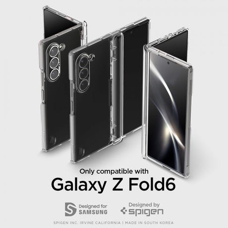 Spigen Samsung Galaxy Z Fold 6 Deksel Ultra Hybrid Pro Crystal Clear