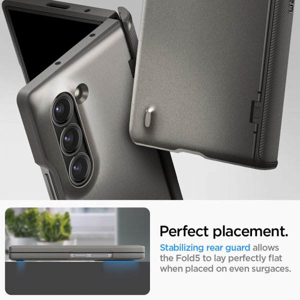 Spigen Samsung Galaxy Z Fold 6 Deksel Slim Armor Pro Gunmetal