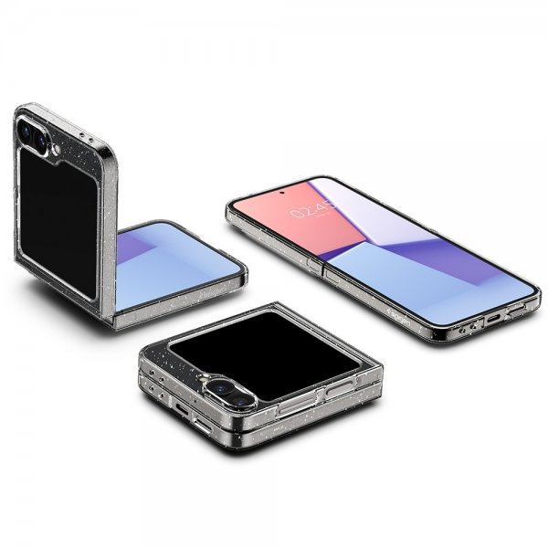 Spigen Samsung Galaxy Z Flip 6/Flip 7 FE Deksel Air Skin Glitter Crystal Quartz