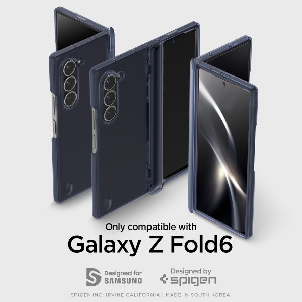 Spigen Samsung Galaxy Z Fold 6 Deksel Ultra Hybrid Pro Frost Navy Blue