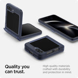 Spigen Samsung Galaxy Z Flip 6/Flip 7 FE Deksel Ultra Hybrid Pro Frost Navy Blue