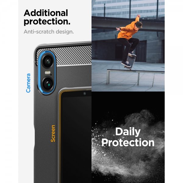 Spigen Sony Xperia 10 VI Deksel Rugged Armor Matte Black