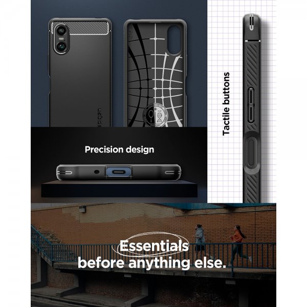Spigen Sony Xperia 10 VI Deksel Rugged Armor Matte Black