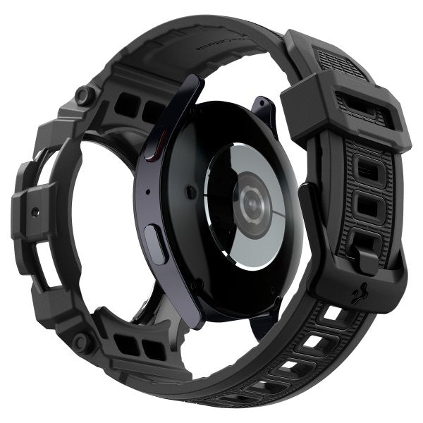 Spigen Samsung Galaxy Watch 7 40mm Armbånd og Deksel Rugged Armor Pro Matte Black