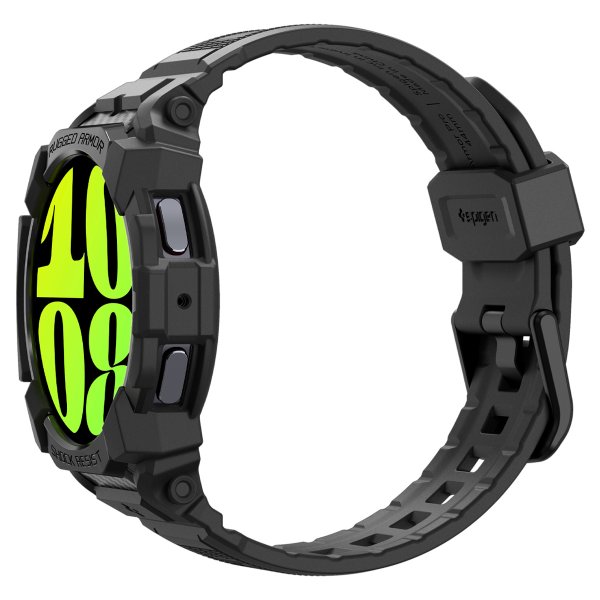 Spigen Samsung Galaxy Watch 7 40mm Armbånd og Deksel Rugged Armor Pro Matte Black
