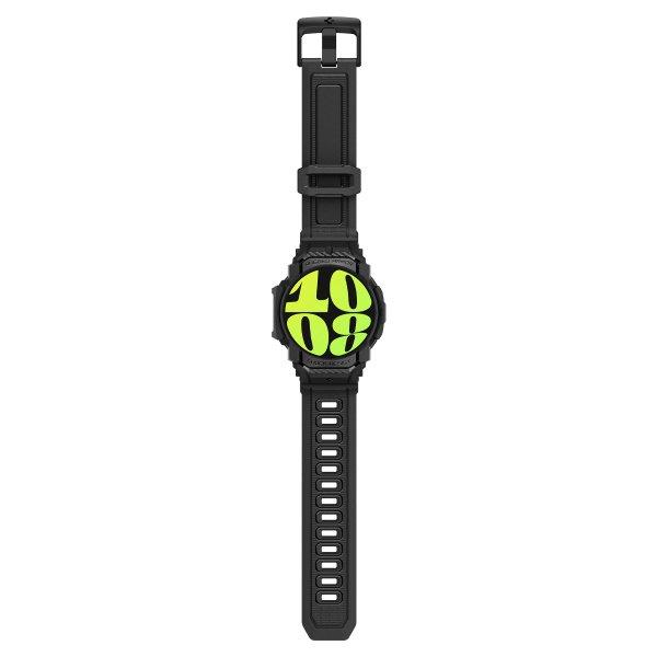 Spigen Samsung Galaxy Watch 7 40mm Armbånd og Deksel Rugged Armor Pro Matte Black
