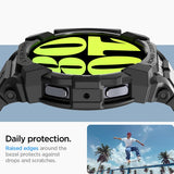 Spigen Samsung Galaxy Watch 7 40mm Armbånd og Deksel Rugged Armor Pro Matte Black