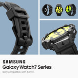 Spigen Samsung Galaxy Watch 7 44mm Armbånd og Deksel Rugged Armor Pro Matte Black