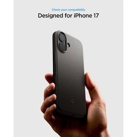 Spigen iPhone 17 Deksel Thin Fit MagFit Gunmetal