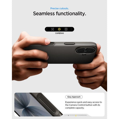Spigen iPhone 17 Deksel Thin Fit MagFit Gunmetal
