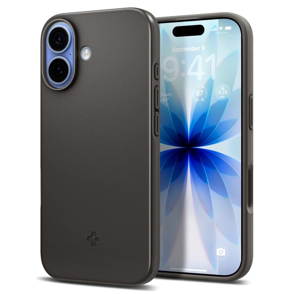 Spigen iPhone 17 Deksel Thin Fit MagFit Gunmetal