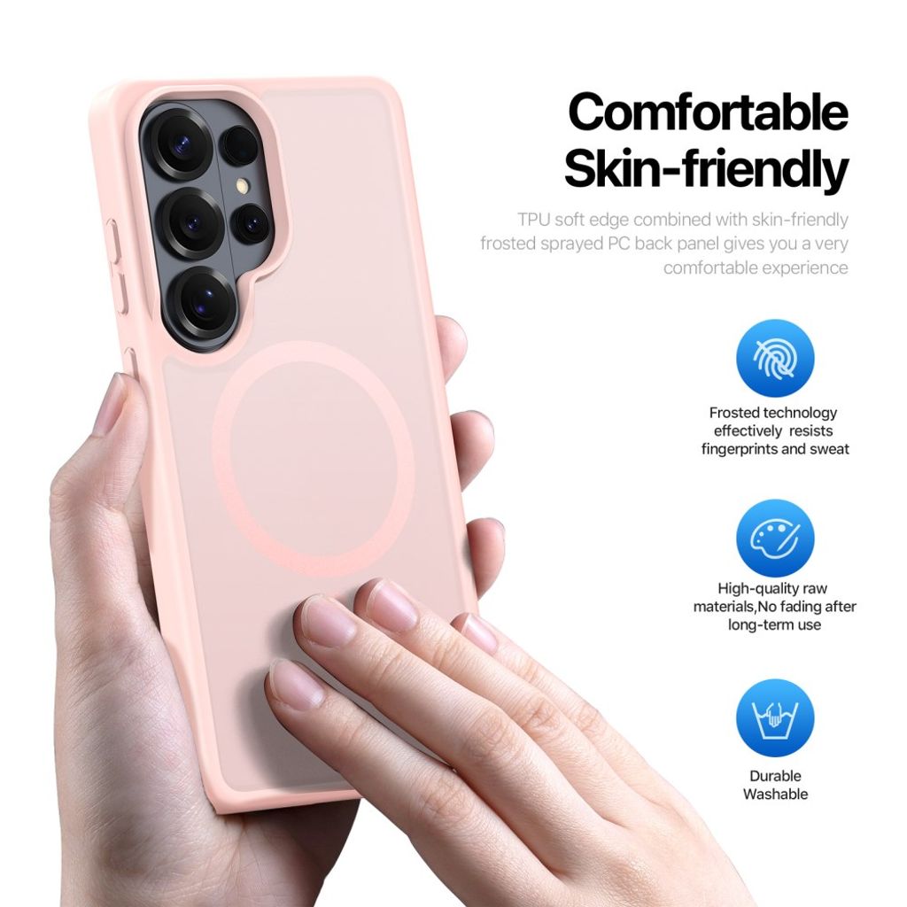 Dux Ducis Samsung Galaxy S26 Ultra Deksel Yind Series MagSafe Rosa