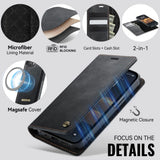 CaseMe iPhone 16e/iPhone 17e Etui C49 Series Svart