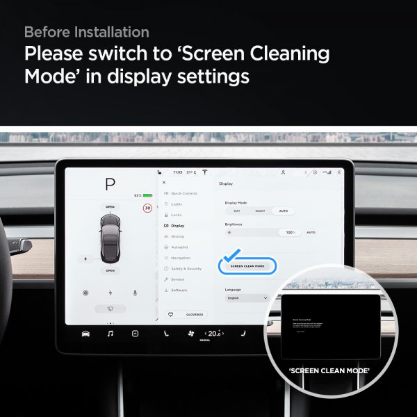 Spigen Skjermbeskytter GLAS.tR EZ Fit Anti-Glare Tesla Model Y/Model 3 (2017-2023)