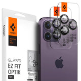 Spigen iPhone 14/15/16/17 Pro & Pro Max Kamerabeskytter GLAS.tR EZ Fit Optik Pro 2-pakning Svart