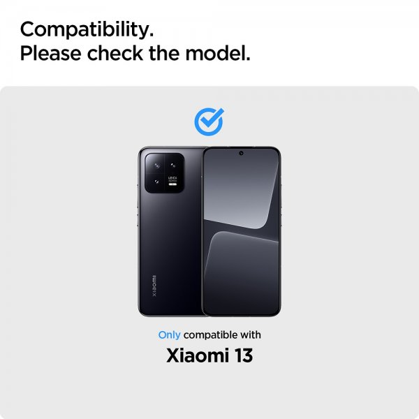 Spigen Xiaomi 13 Skjermbeskytter GLAS.tR Slim 2-pakning