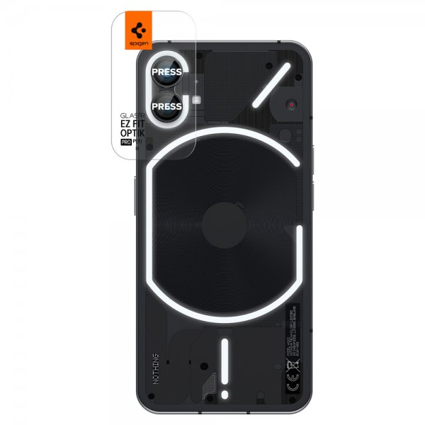 Spigen Nothing Phone (1) Kamerabeskytter GLAS.tR EZ Fit Optik Pro 2-pakning Svart