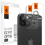 Spigen iPhone 14/15/14 Plus/15 Plus Kamerabeskytter GLAS.tR EZ Fit Optik Pro Crystal Clear 2-pakning