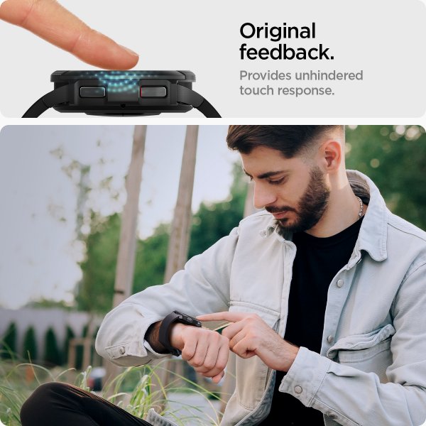 Spigen Samsung Galaxy Watch 6 Classic 47mm Skjermbeskytter GLAS.tR EZ Fit 2-pakning