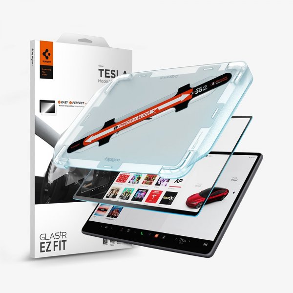 Spigen Skjermbeskytter GLAS.tR EZ FIT Anti-Glare Tesla Model 3 (2024)