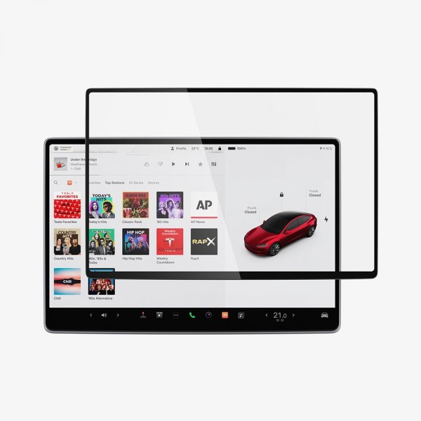 Spigen Skjermbeskytter GLAS.tR EZ FIT Anti-Glare Tesla Model 3 (2024)