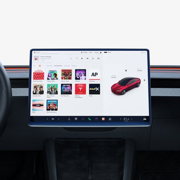 Spigen Skjermbeskytter GLAS.tR EZ FIT Anti-Glare Tesla Model 3 (2024)