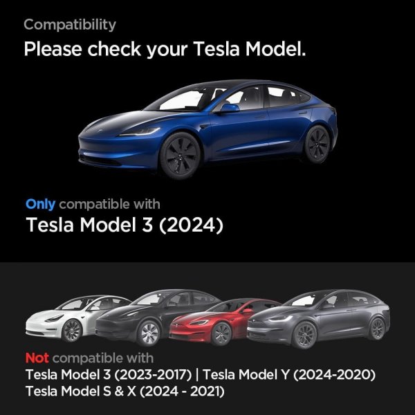 Spigen Skjermbeskytter GLAS.tR EZ FIT Anti-Glare Tesla Model 3 (2024)